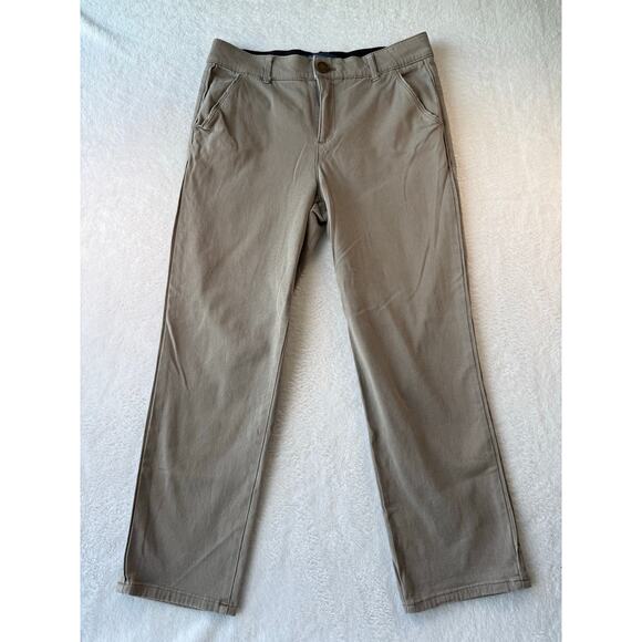 Democracy Womens Pants Size 10 Gray Workpants Chino Style Stretch Slit Pocket - Picture 1 of 12